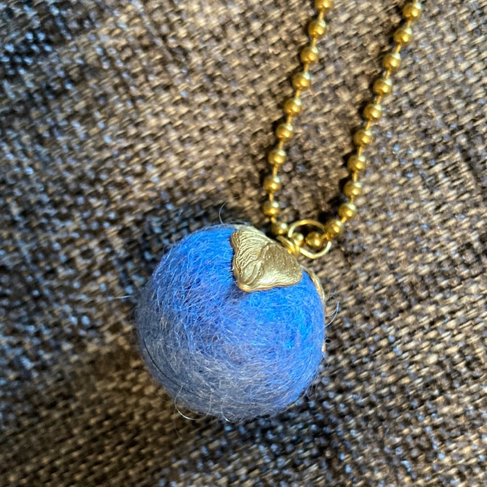 Felted Acorn Necklace